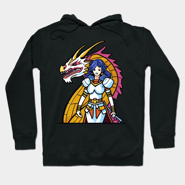 Knight And Dragon Hoodie by ArtShare